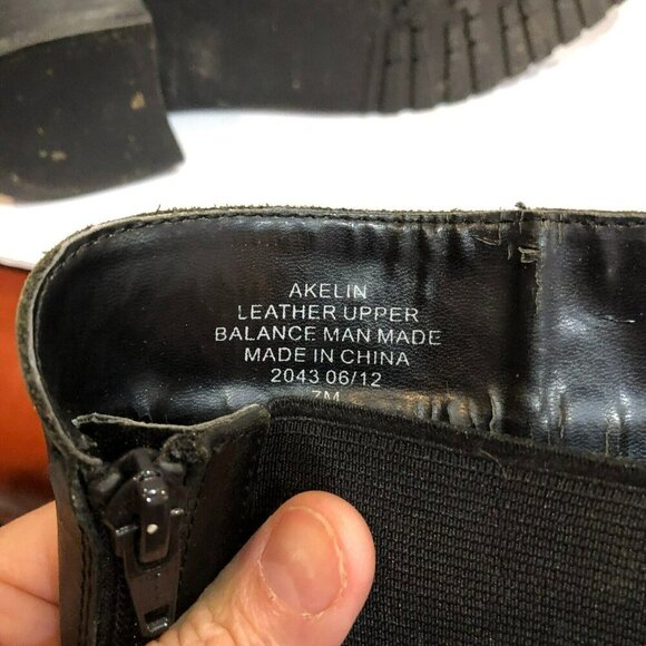 Anne Klein Akelin Flex Black Leather Pull-On Knee High Riding Boots Size 7 - Picture 9 of 13